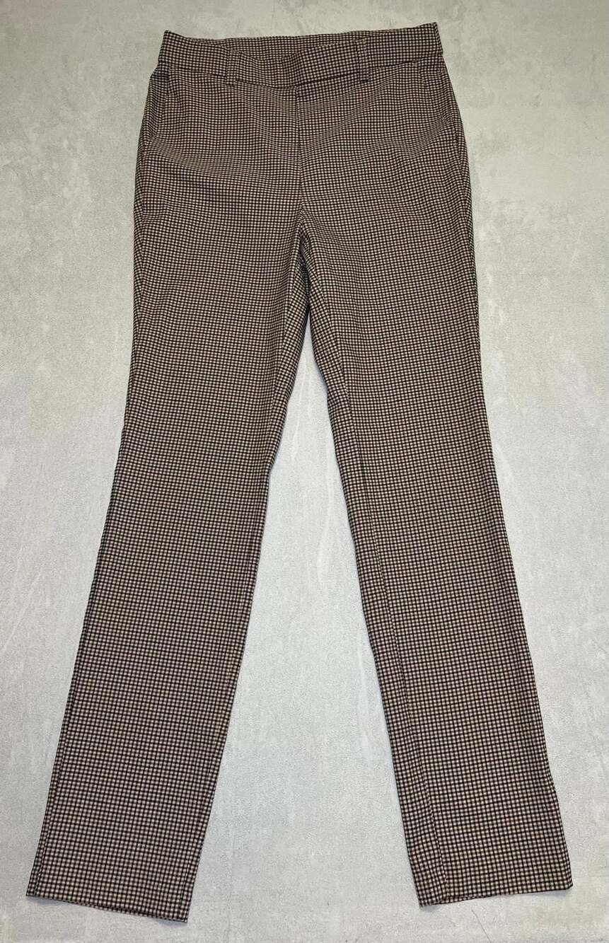 Rafaella Women's Brown Plaid Trousers Size 10 - Picture 8 of 10
